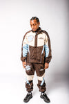 Brown/blue RLS tracksuit