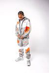 Grey/orange RLS tracksuit